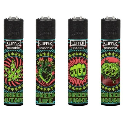 Briquet CLIPPER Weed Bilboard Grand Pierre Bte 48