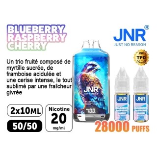 JNR Falcon X Blueberry Raspberry Cherry 28K 20 mg Bte 5