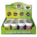 Présentoir de fleurs de CBD 16 pots de 2g