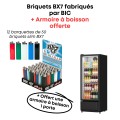 12 barquettes de BX7 + offert 1 armoire à boisson 240L