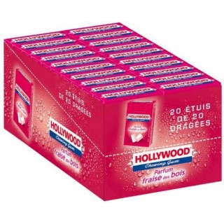 HOLLYWOOD Dragée fraise Bte de 20 