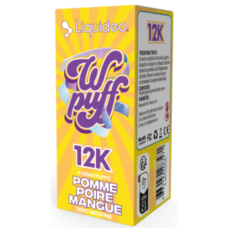 Wpuff 12K pod+batterie pomme mangue poire