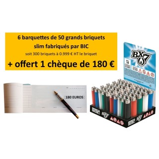 6 barquettes de BX7 + offert 1 chèque de 180 €