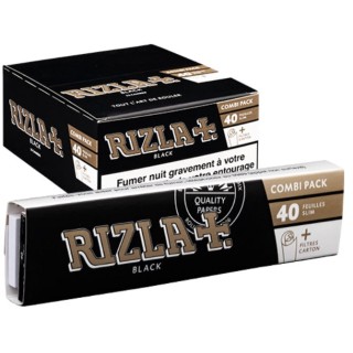 RIZLA slim black + filtres Bte de 24