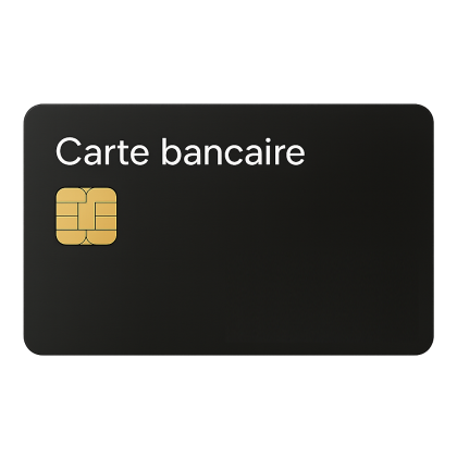 Carte bancaire avec montant au choix