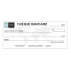 Chèque bancaire avec montant au choix