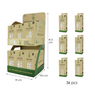 Présentoir de 6 réf x 6 pcs