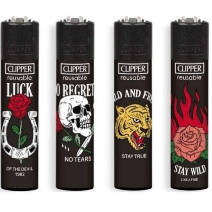 Briquet Clipper tatoo sentences