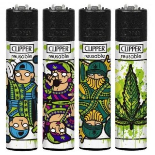 Briquet CLIPPER Poker Weed Grand Pierre Bte 48
